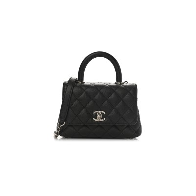 CHANEL CAVIAR QUILTED EXTRA MINI COCO HANDLE FLAP 1191255 (18*13*9cm)